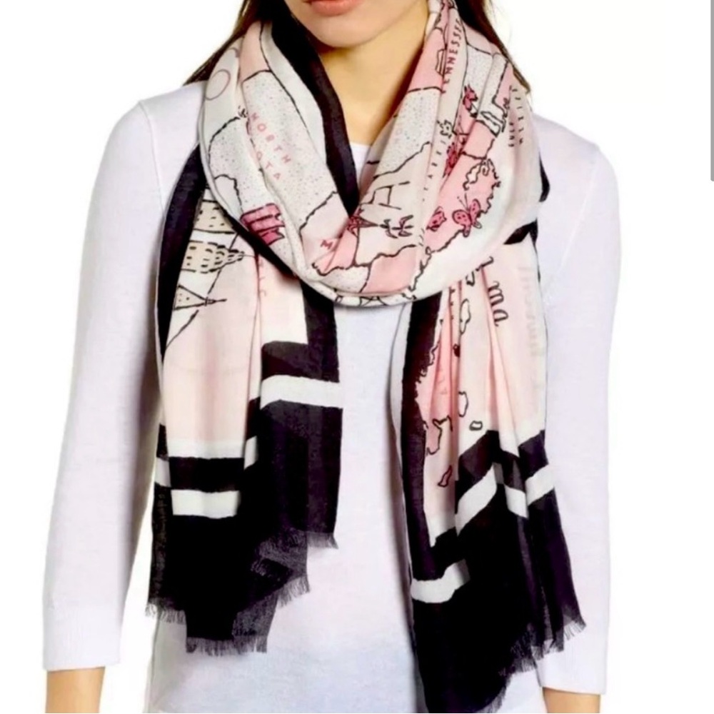 Kate Spade NY Map Scarf